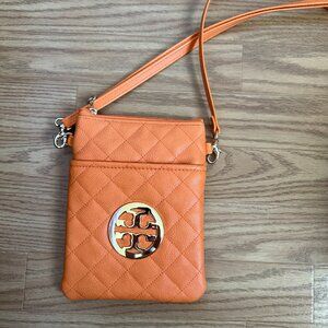 Orange Bag with Gold Accent